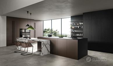 Cucina Isola&Colonne Come Riferimento Disegno