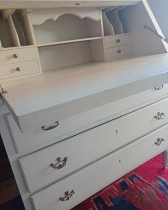scrittoio con ribaltina stile shabby