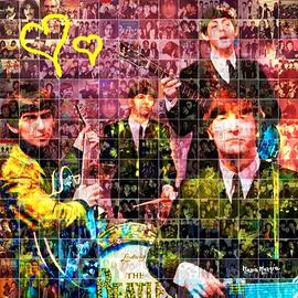 Maria Murgia, fotomosaico 41x41 Beatles