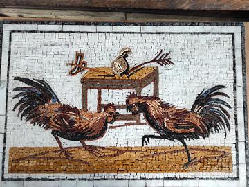 Mosaico Combattimento di galli