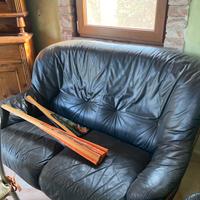 coppia di divani pelle