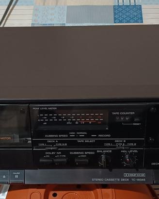 Registratore a cassette Sony TC-W345 (vintage)