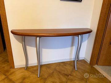 Tavolo pieghevole 6 posti ovale in legno