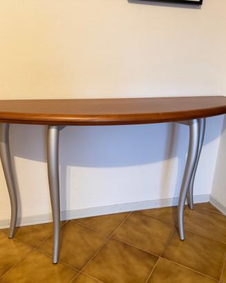 Tavolo pieghevole 6 posti ovale in legno