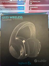 Cuffie da gaming wireless  7.1 Logitech G533