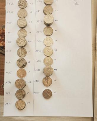  lire storiche. 118 monete