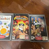 Giochi psp Naruto Loco Roco The sims 2