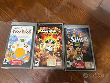 Giochi psp Naruto Loco Roco The sims 2