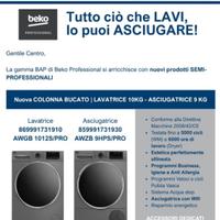 Lavatrice e asciugatrice BEKO  semi professionale