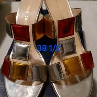 Sandali estivi in vero cuoio. 38