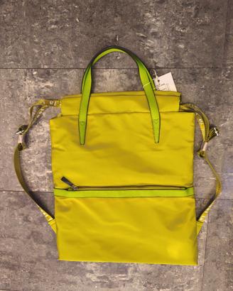 Zaino Donna Slim design moderno, verde/lime