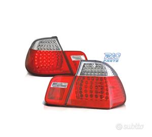 FANALI BMW E46 01-05 LED ROSSO CROMATO LOOK M3