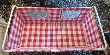 Lettino campeggio bimbi vintage 1973 con ruote