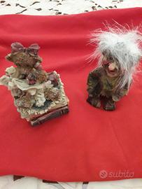 Set 2 soprammobili: gnomo ed orsetta 