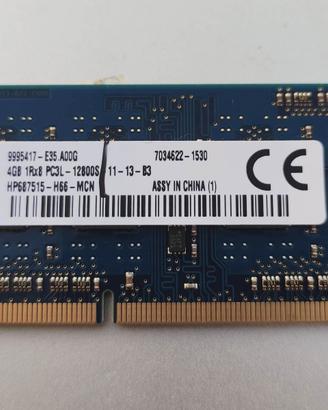 RAM DDR3L 4GB Kingston 1600MHz Laptop / Notebook