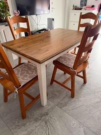 Tavolo legno rovere da pranzo o soggiorno