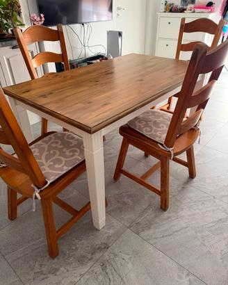 Tavolo legno rovere da pranzo o soggiorno