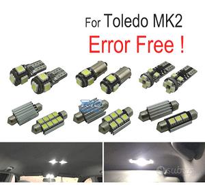 KIT 16 LAMPADE LED INTERNE PER SEAT TOLEDO MK2 1 M