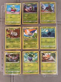Lotto carte Pokemon erba