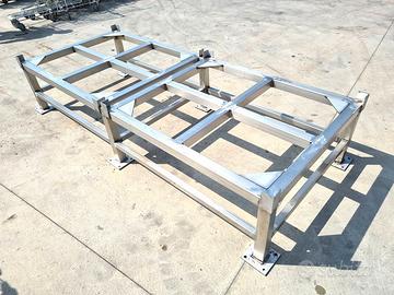 porta cisterne inox da 1000lt usato