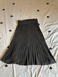 Gonna midi Dixie, grigia, M, lana