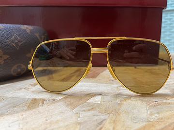 Occhiali da sole Cartier Vendome oro