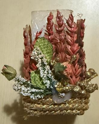 Candela artigianale decorativa