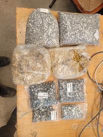 bottoni contro rivetti alluminio ottone rame