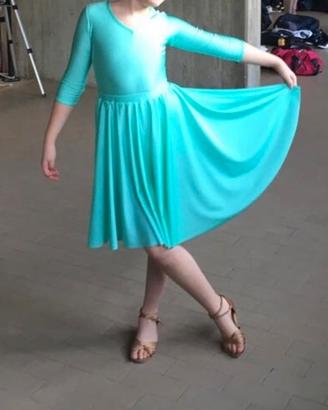 Abito bimba 10 anni per gare di ballo