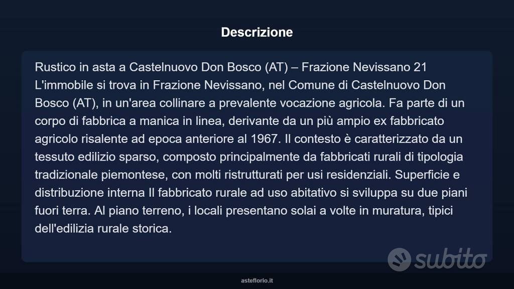 Immobile in asta di 98 m² a Castelnuovo Don Bosco - Vista 5