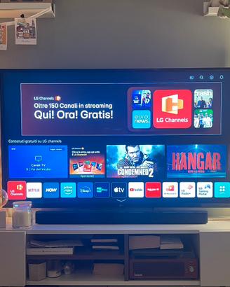 TV LG 55” 4K UHD + braccio da parete