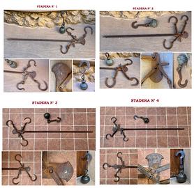 Stadera antica e romano peso contrappeso bilancia