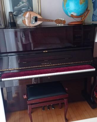Pianoforte verticale TUNICA TU500 nero lucido
