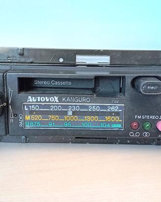 AUTORADIO AUTOVOX ANNI 80 MOD.KANGURO FUNZIONANTE