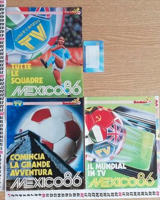 3 inserti Speciale Mexico 86 TV Sorrisi e Canzoni