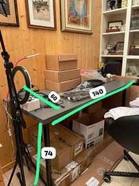 Tavolo IKEA scrivania 60x140 legno grigia