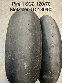 Pirelli SC2 120 Metzeler TD 180