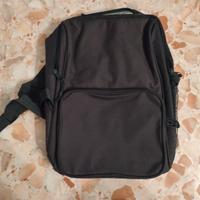 Zainetto sport con rete laterale grigio/nero