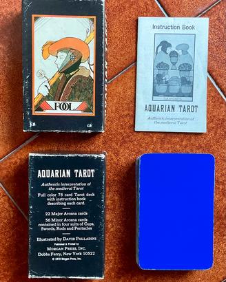 Aquarian Tarot Blue Backs Vintage Edition 1975