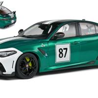 MODELLO  ALFA ROMEO NUOVA GIULIA GTAM GREEN SOLIDO
