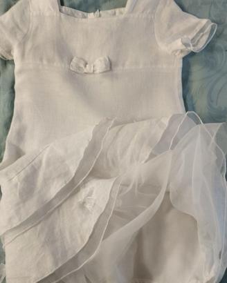 Vestito abito cerimonia bambina 24 mesi 92 cm