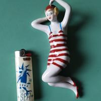 Antica statuina vintage ceramica anni 30 Liberty 