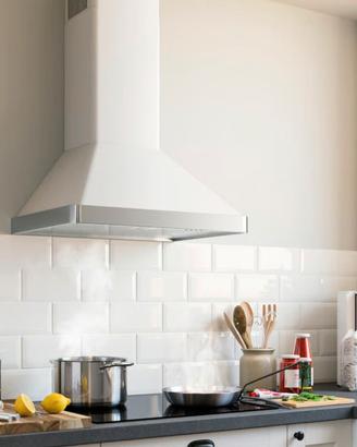 Cappa per cucina Bianco e Acciaio 60x45