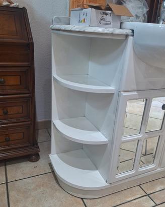 mobile bagno completo di rubinetteria e specchio c