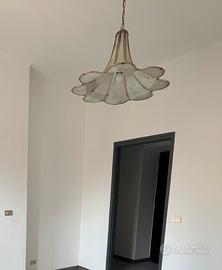 Lampadario a fiore modernariato