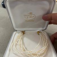 Bracciale 6 Fili Perle Coltivate – 21 cm