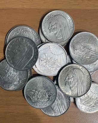 LIRE 500 ARGENTO DANTE