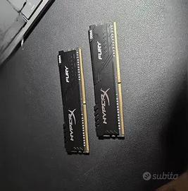 HyperX FURY Black HX426C16FB3K2/8 Memoria 8GB,