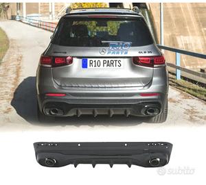 DIFFUSORE MERCEDES X247 20- LOOK GLB35 TERMINALI D