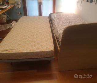 Letto singolo con secondo letto estraibile